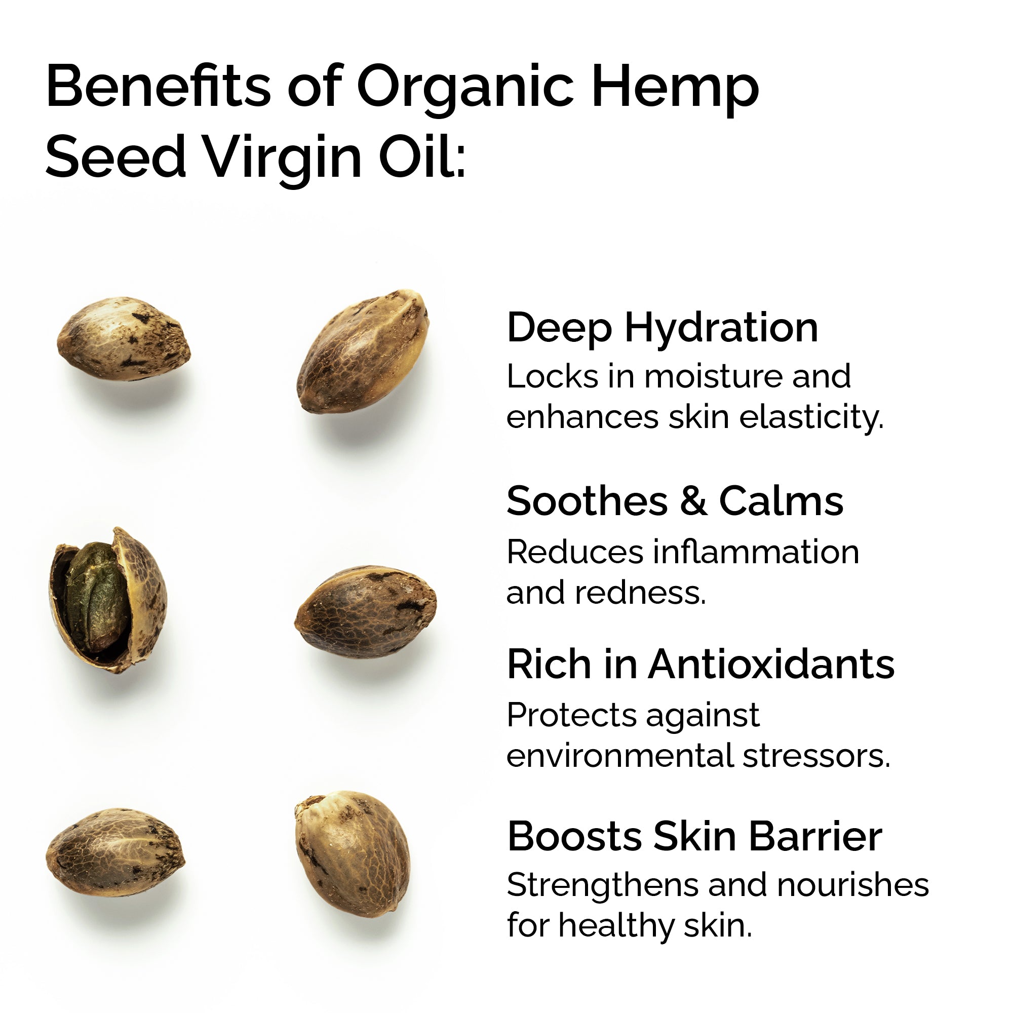 Hemp Seed Oil – 100% Pure Organic Oil for Skin & Hair Care