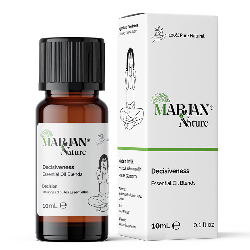 Decisiveness Essential Oil Blend – 100% Pure Synergy for Clarity & Focus | Basil, Clary Sage, Lemon, Patchouli, Peppermint