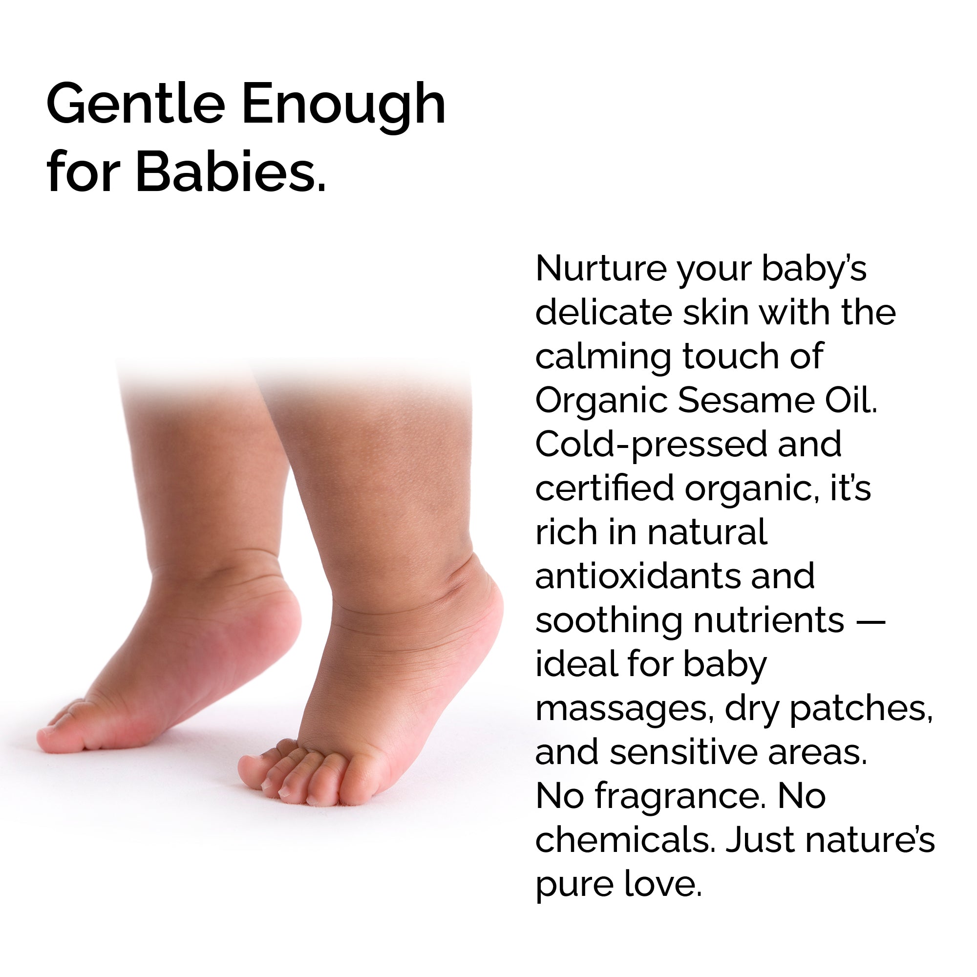 100 % Organic Cold-Pressed Sesame Seed Oil – Skin & Hair Care