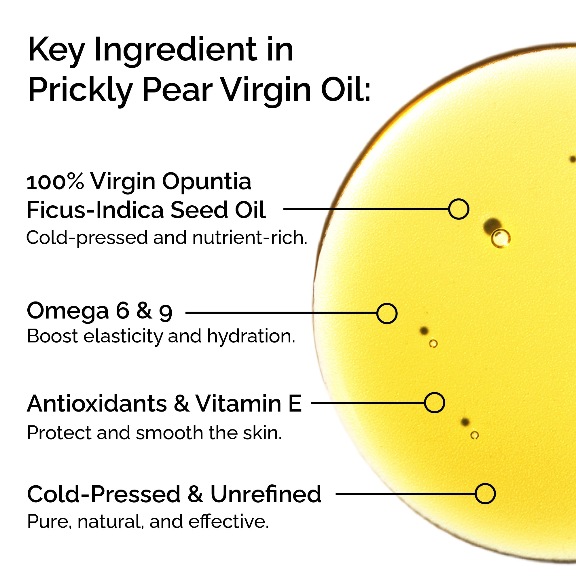 Prickly Pear (Cactus) Seed Oil — 100% Pure, Cold-Pressed for Face, Body, Hair & Nails