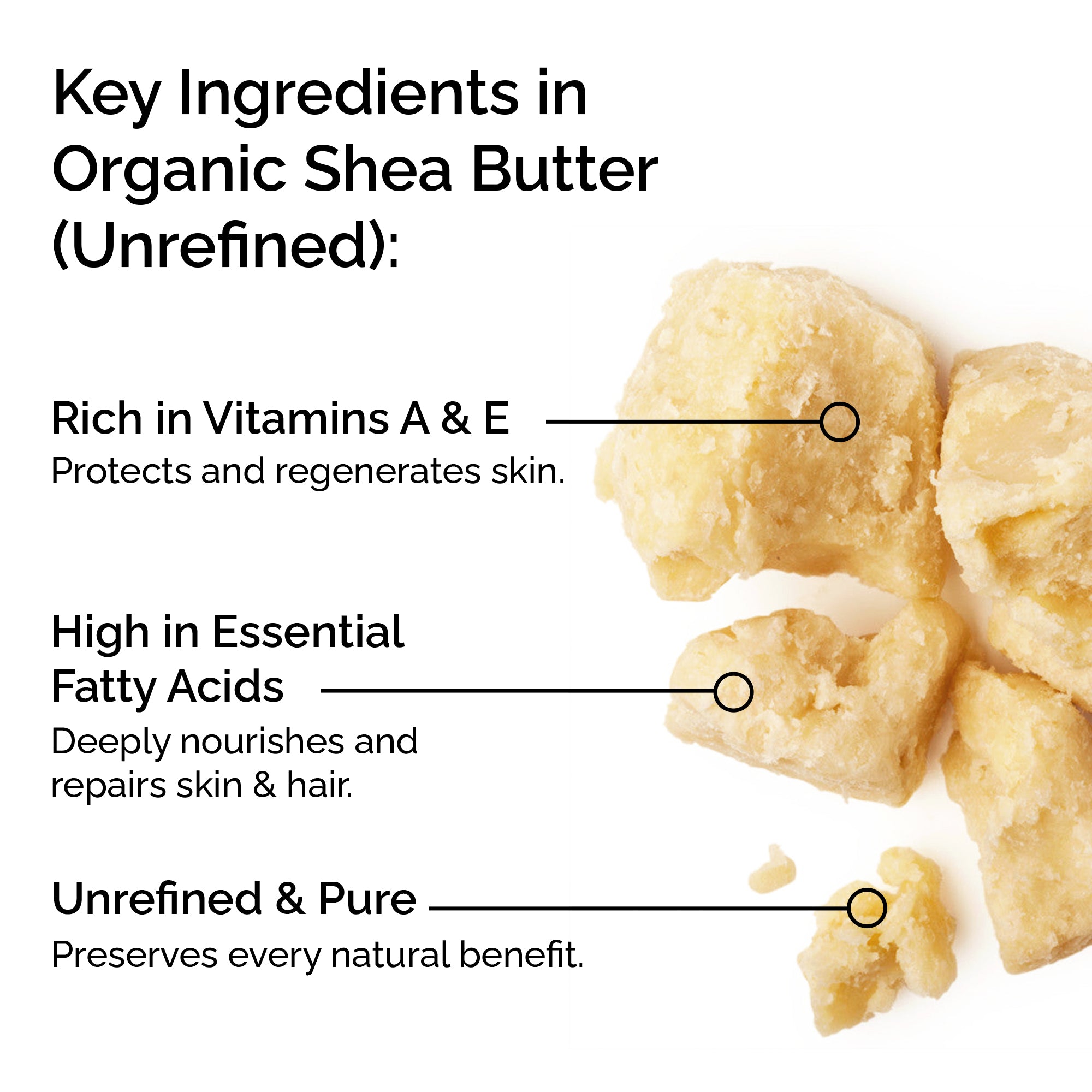 100% Organic Raw & Unrefined Shea Butter – Pure & Natural