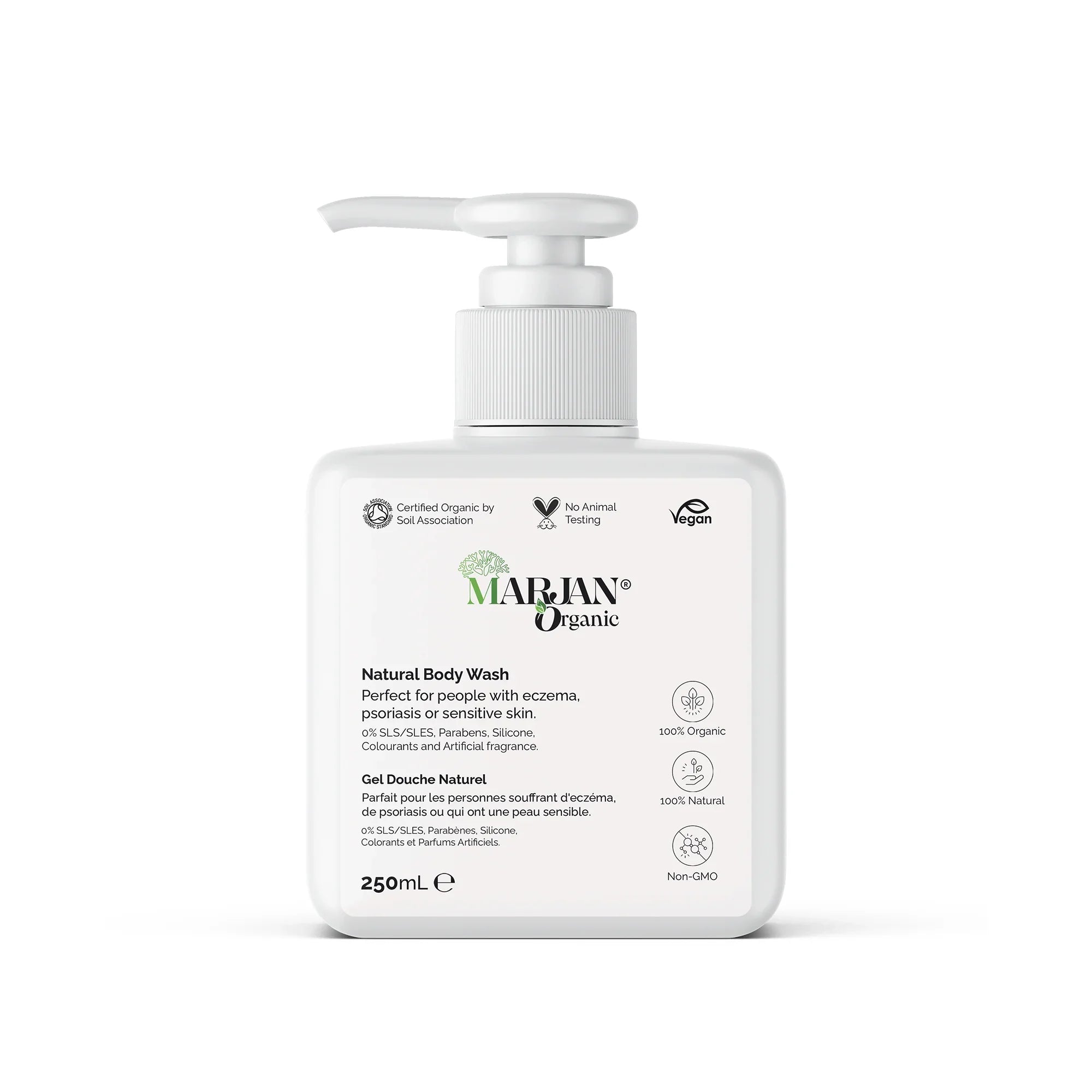 Natural Body Wash with Coconut & Sunflower Oil – Moisturizing & Vegan