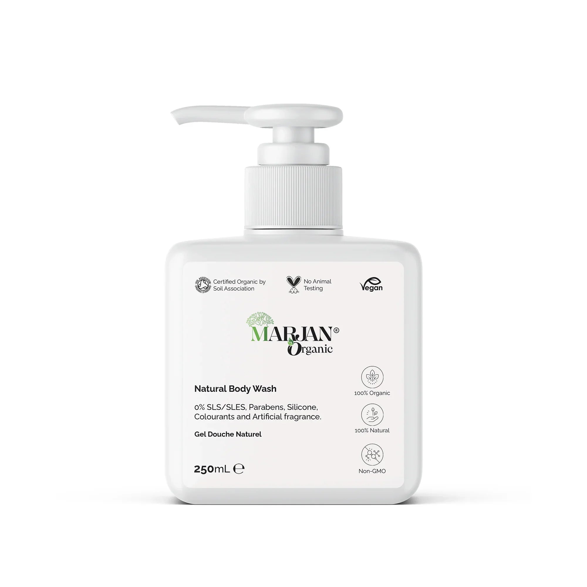 Natural Body Wash with Coconut & Sunflower Oil – Moisturizing & Vegan