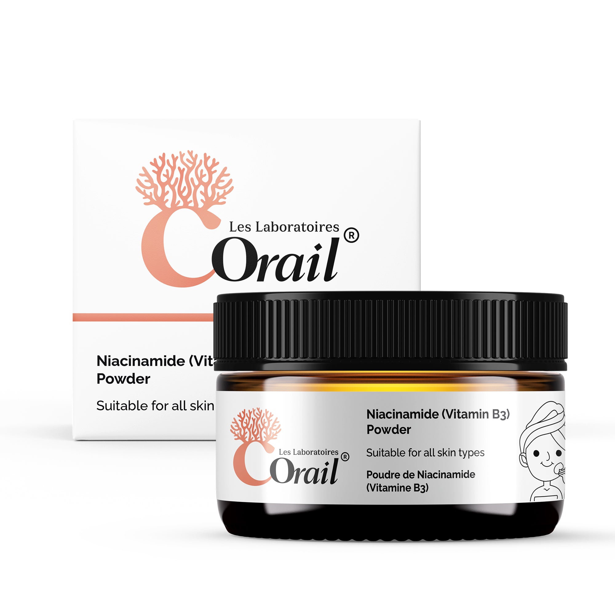 Niacinamide Powder 30g – Pure & Natural Vitamin B3 for Skin Glow, Brightening, Even Skin Tone & Pore Refining Care