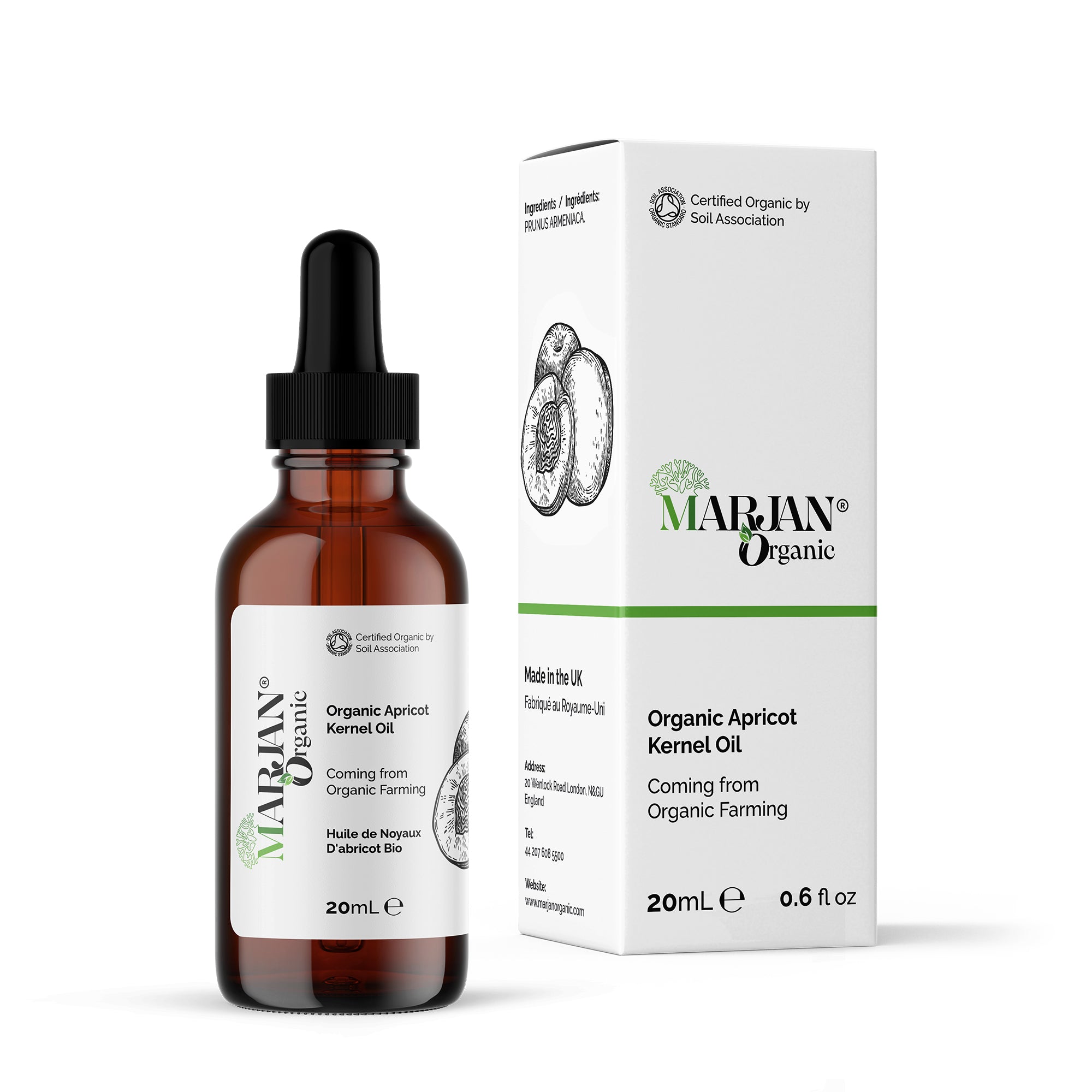 Cold-Pressed Organic Apricot Kernel Oil – Pure Natural Oil for Skin & Hair Care