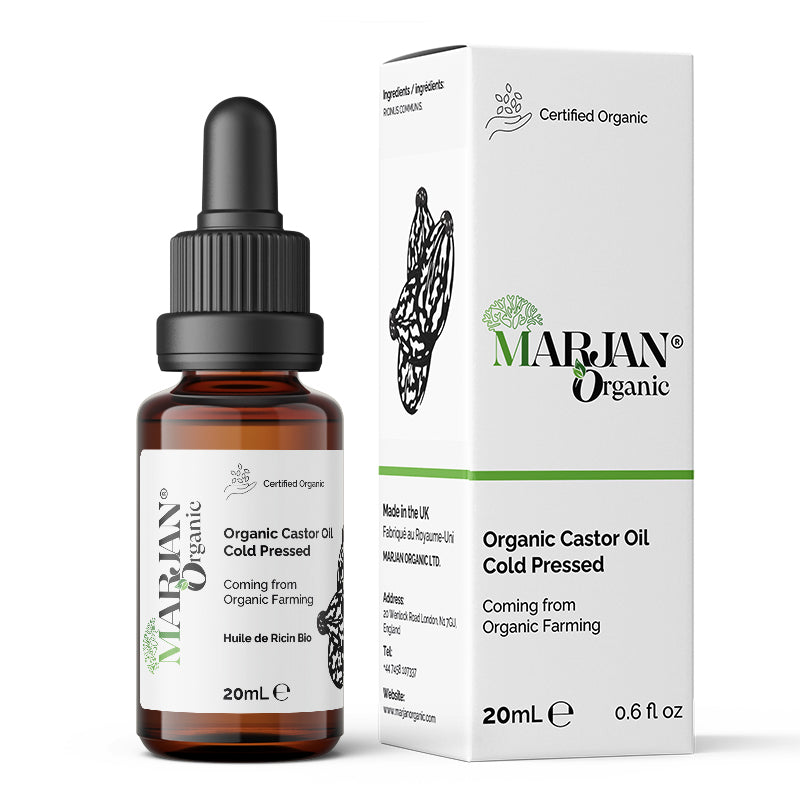 Organic Castor Oil – 100% Pure, Cold-Pressed for Hair, Skin & Lashes