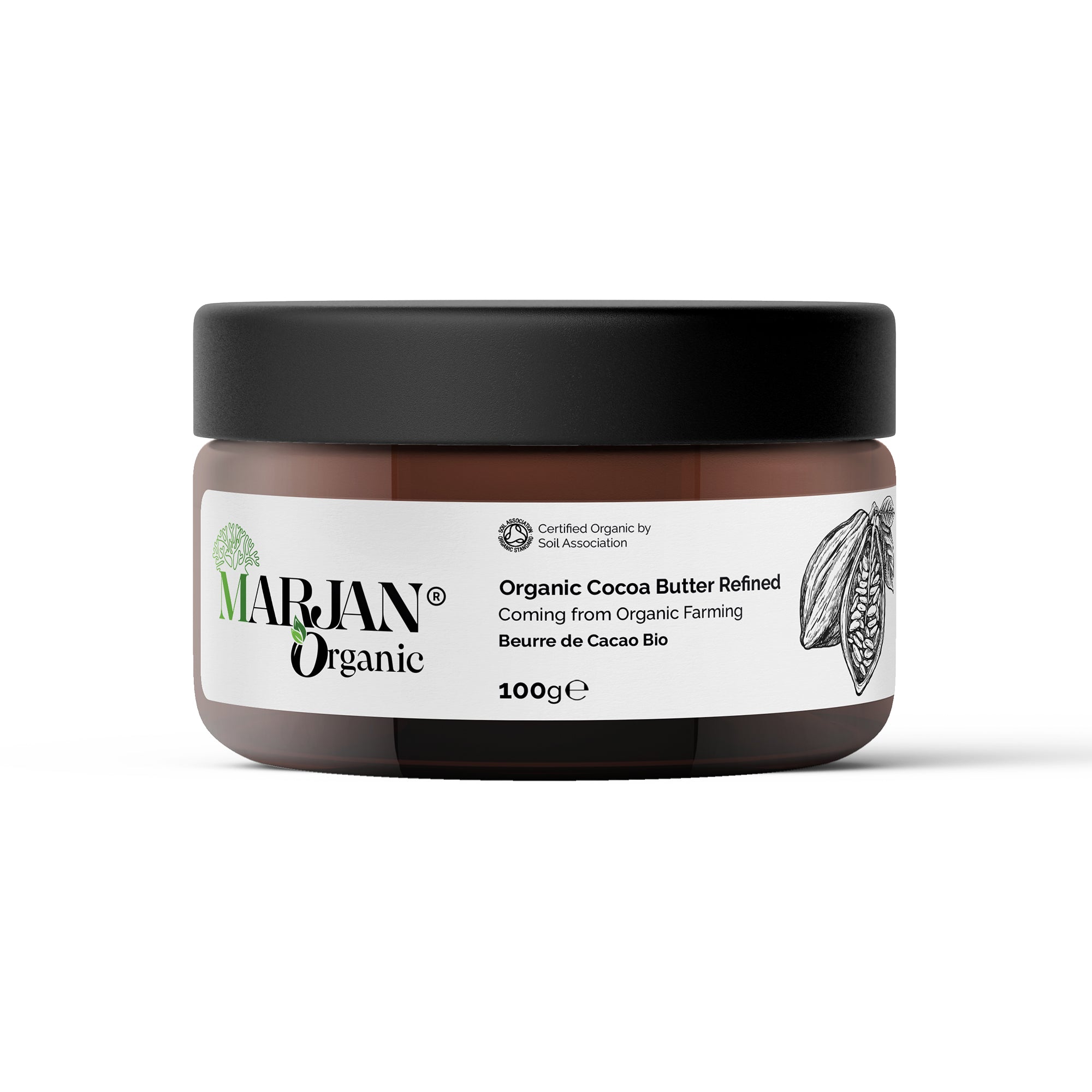 Beurre de cacao 100 % biologique – Formule nourrissante pour la peau et les cheveux