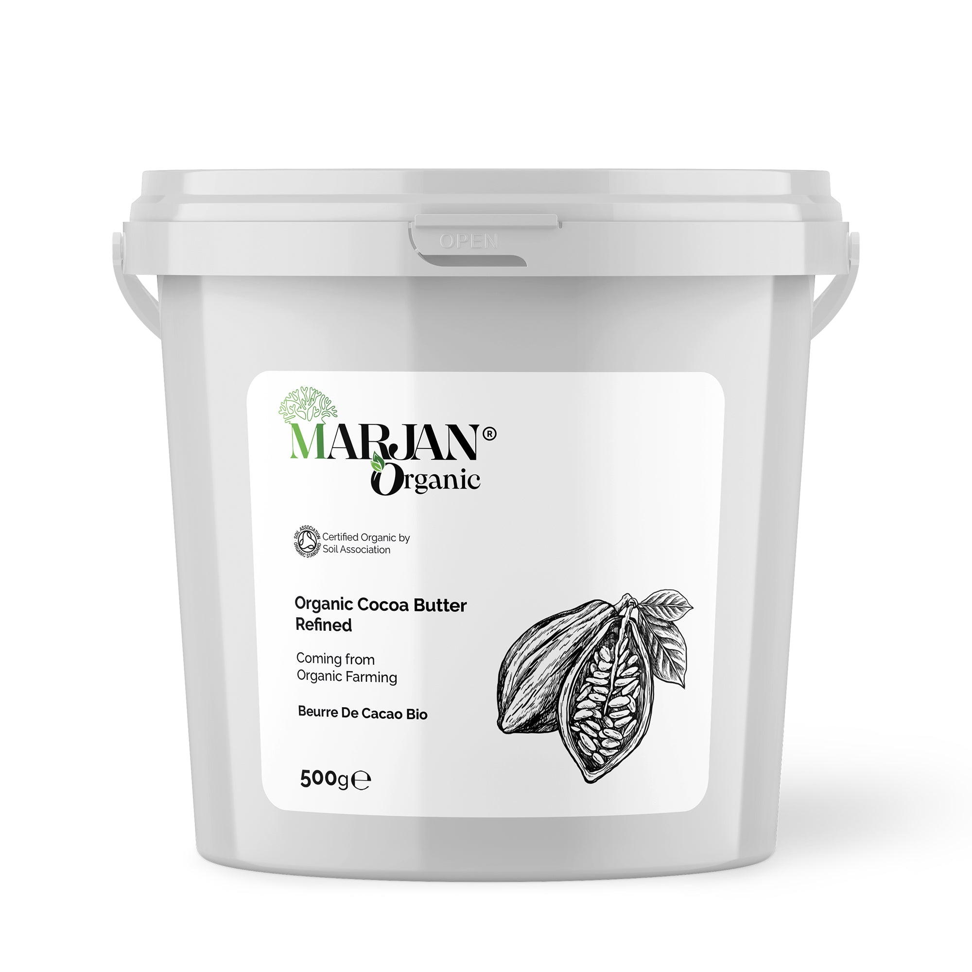Beurre de cacao 100 % biologique – Formule nourrissante pour la peau et les cheveux