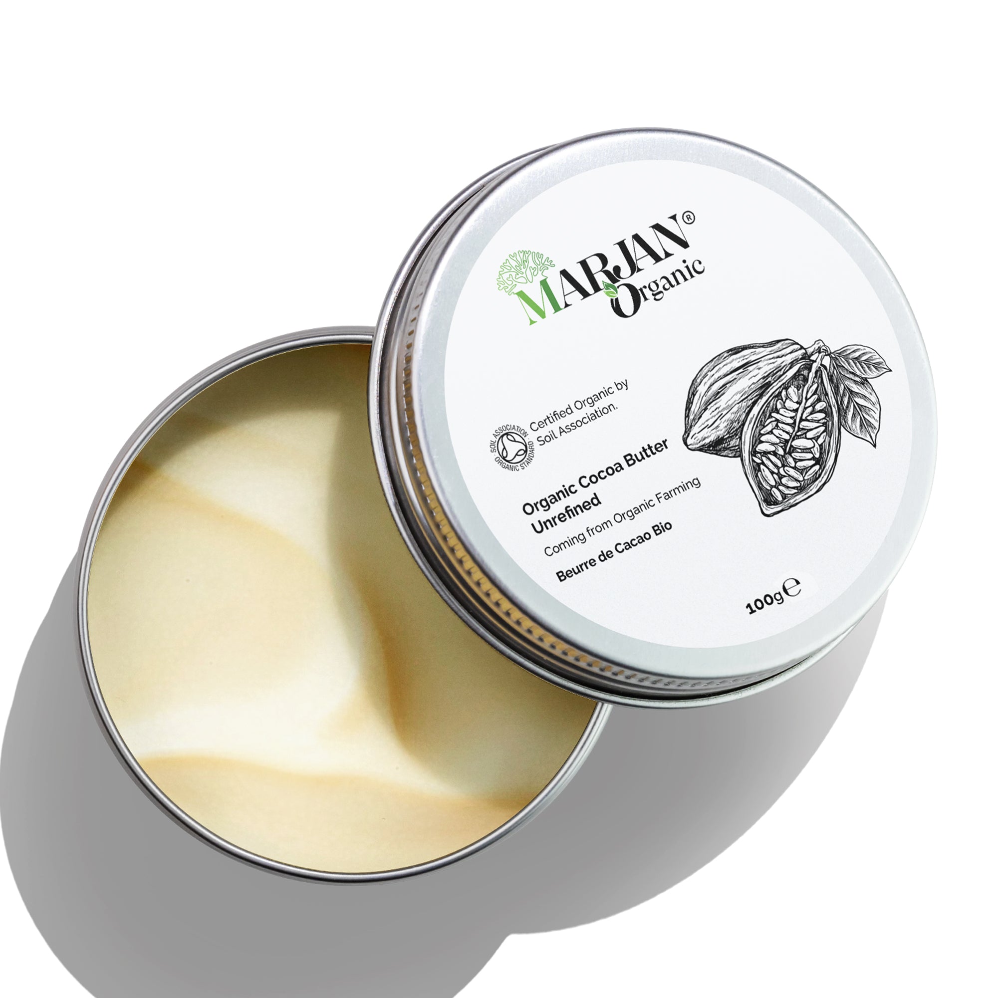 Organic Unrefined Cocoa Butter – Complete care for skin, hair and stretch marks