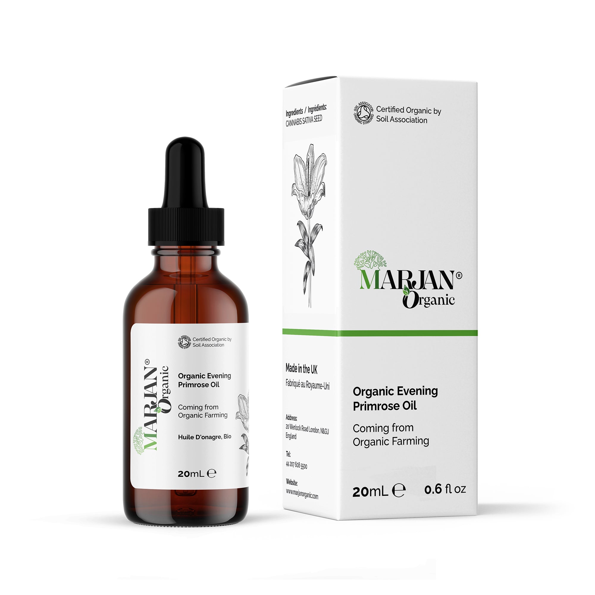 100% Organic Evening Primrose Oil – Cold Pressed for Skin & Balance