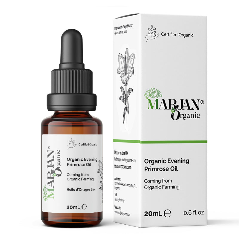 Organic Evening Primrose Oil – 100% Pure & Cold-Pressed for Face, Body & Hair