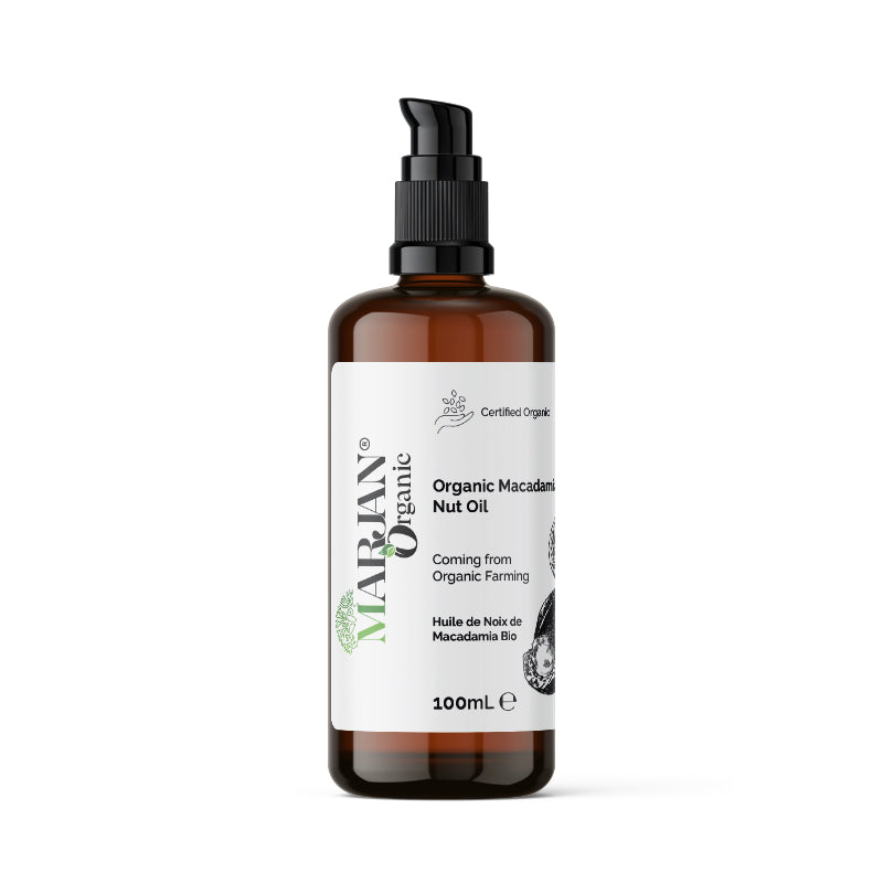 Organic Macadamia Oil – Pure & Cold-Pressed for Face, Body & Hair