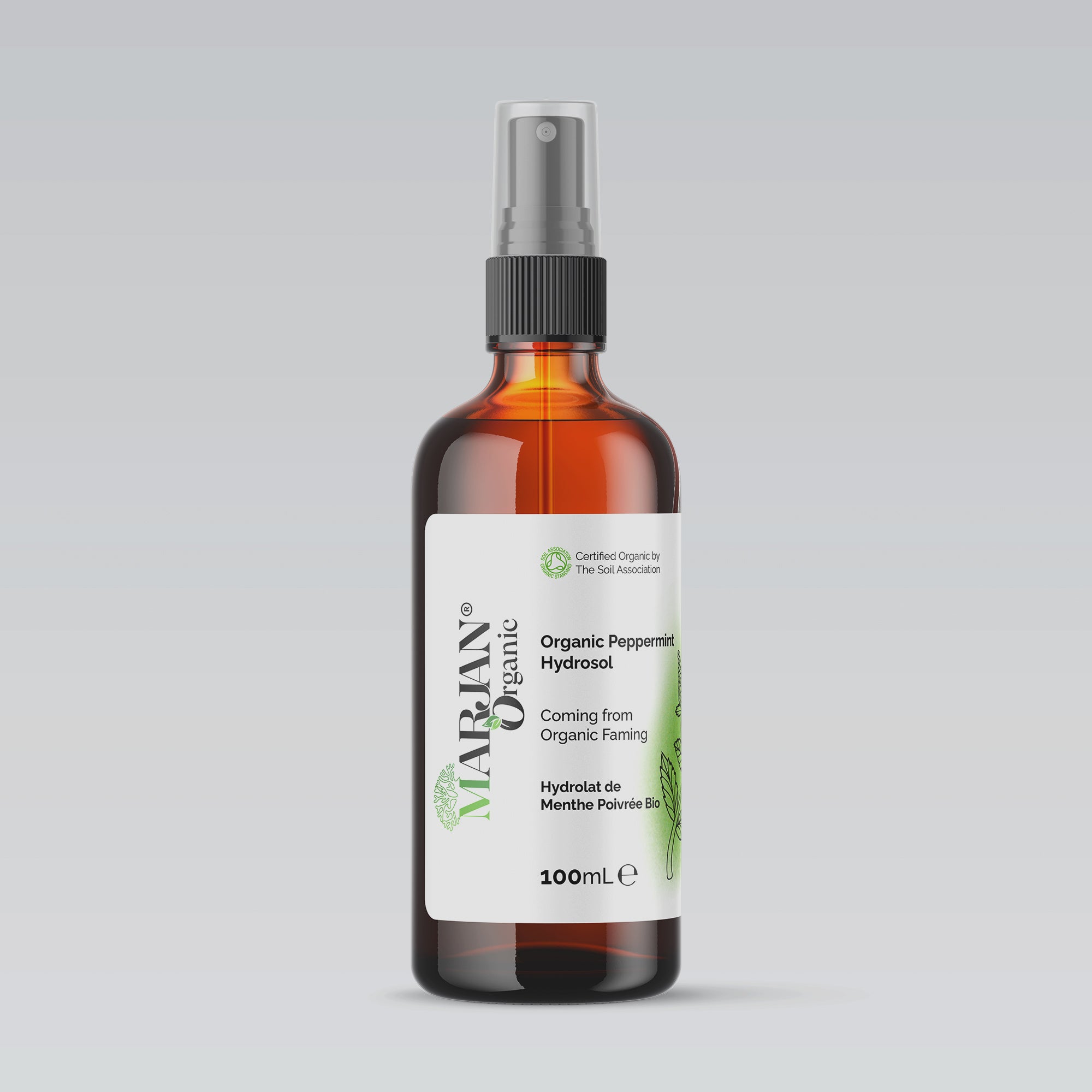 Organic Peppermint Hydrosol – Pure Refreshing Floral Water for Skin & Hair