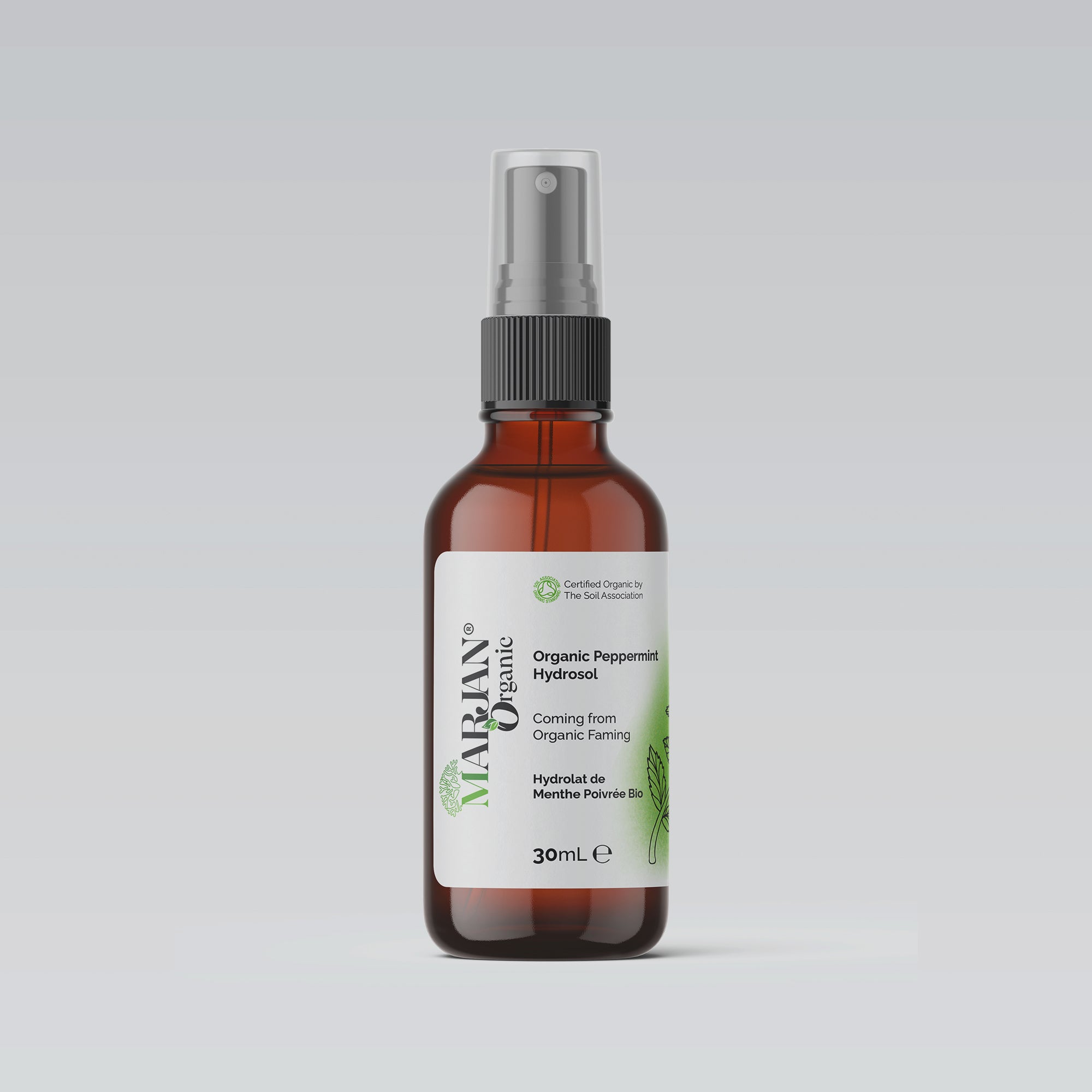 Organic Peppermint Hydrosol – Pure Refreshing Floral Water for Skin & Hair