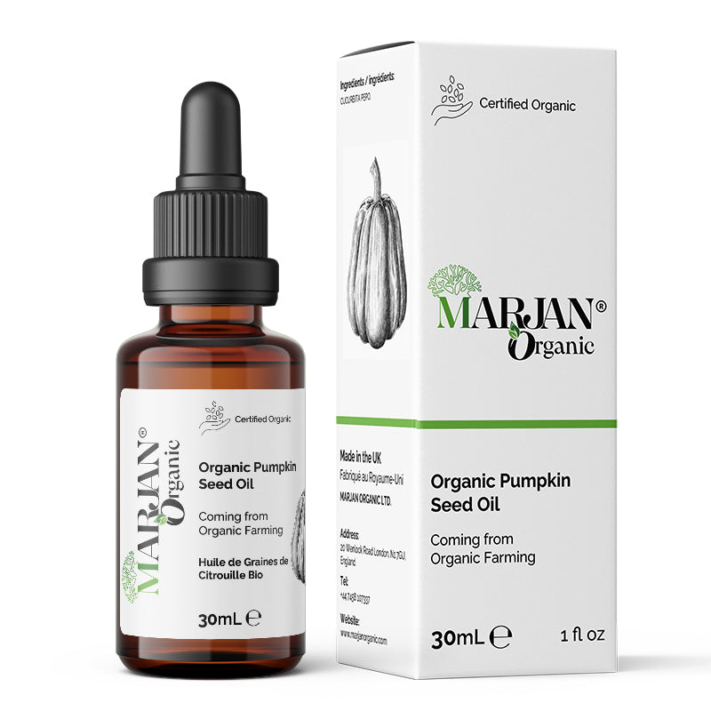 Organic Pumpkin Seed Oil 100% Pure Cold-Pressed for Face, Body & Hair