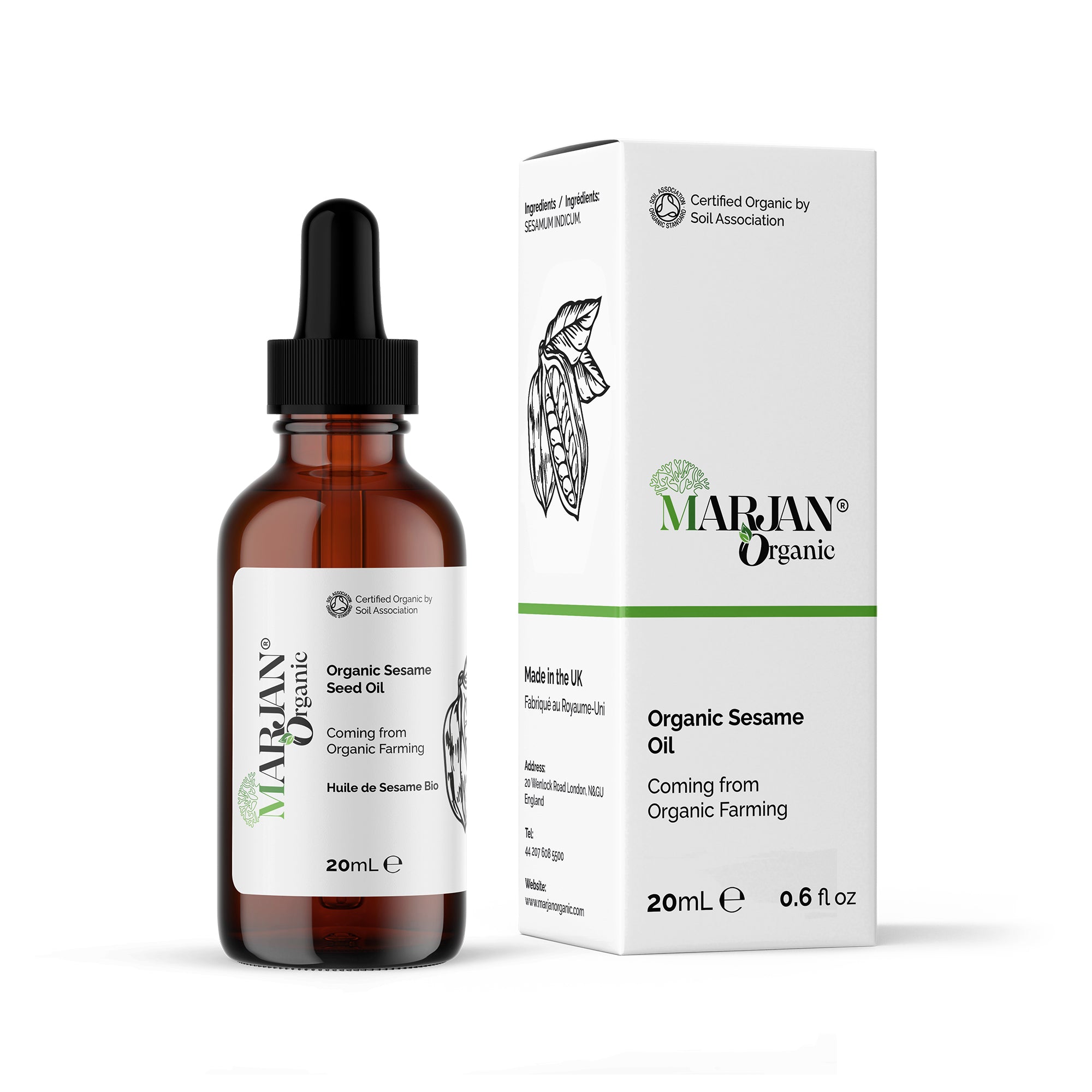 100 % Organic Cold-Pressed Sesame Seed Oil – Skin & Hair Care