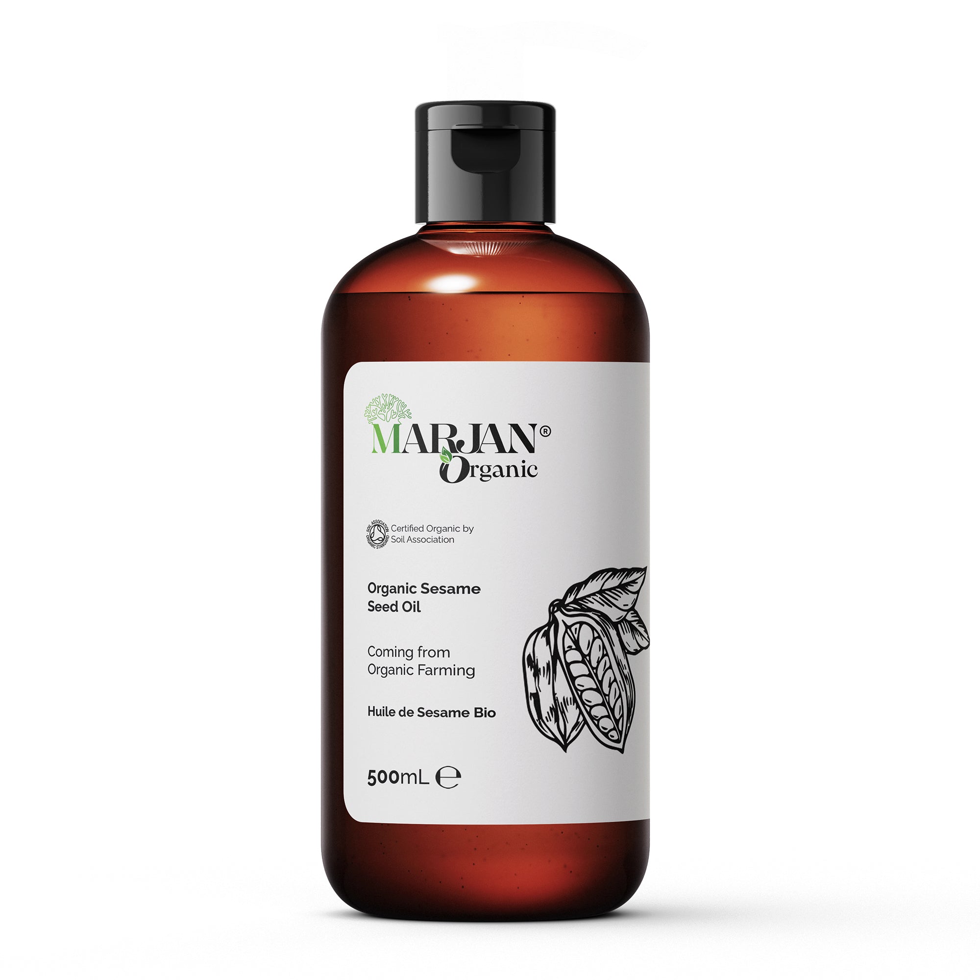 100 % Organic Cold-Pressed Sesame Seed Oil – Skin & Hair Care