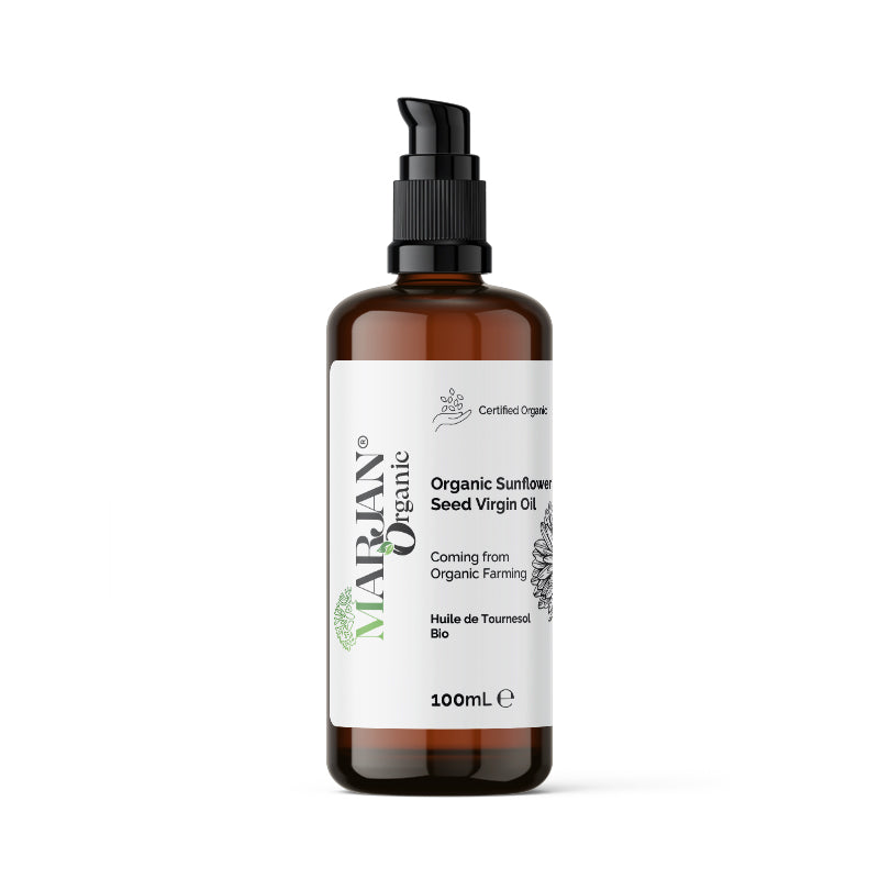 Organic Sunflower Oil 100% Pure & Cold-Pressed for Face, Body, Hair & Massage