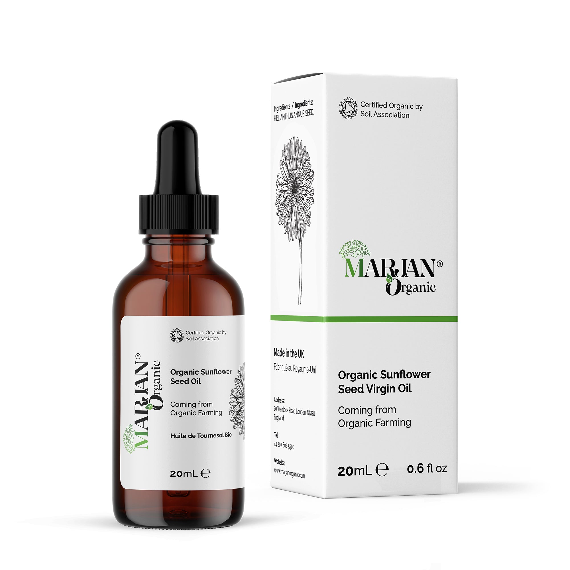 Organic Sunflower Oil – 100% Pure Natural Oil for Hair & Skin