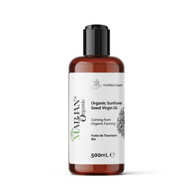 Organic Sunflower Oil 100% Pure & Cold-Pressed for Face, Body, Hair & Massage