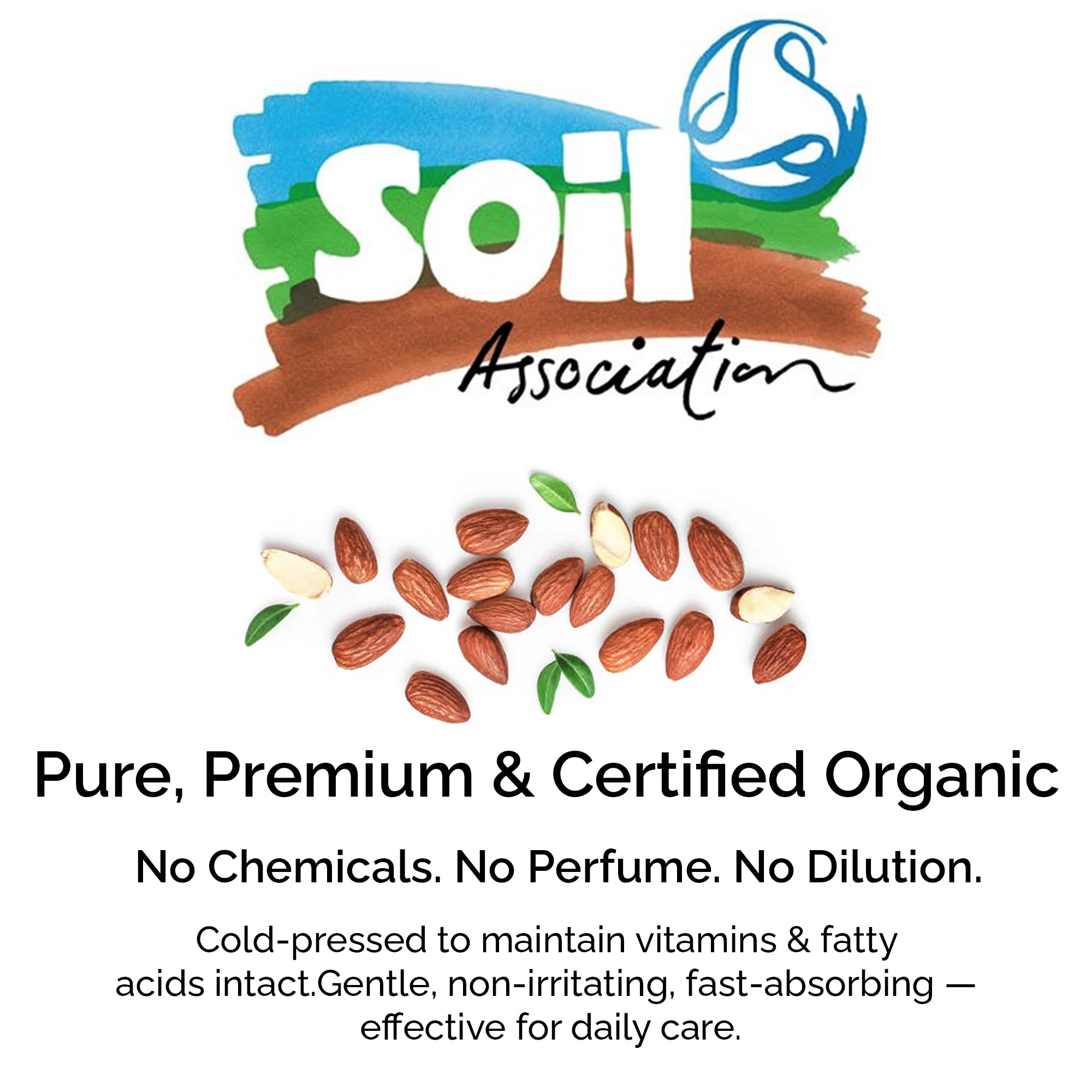 Organic Sweet Almond Oil – Pure Cold-Pressed Oil for Face & Hair Care