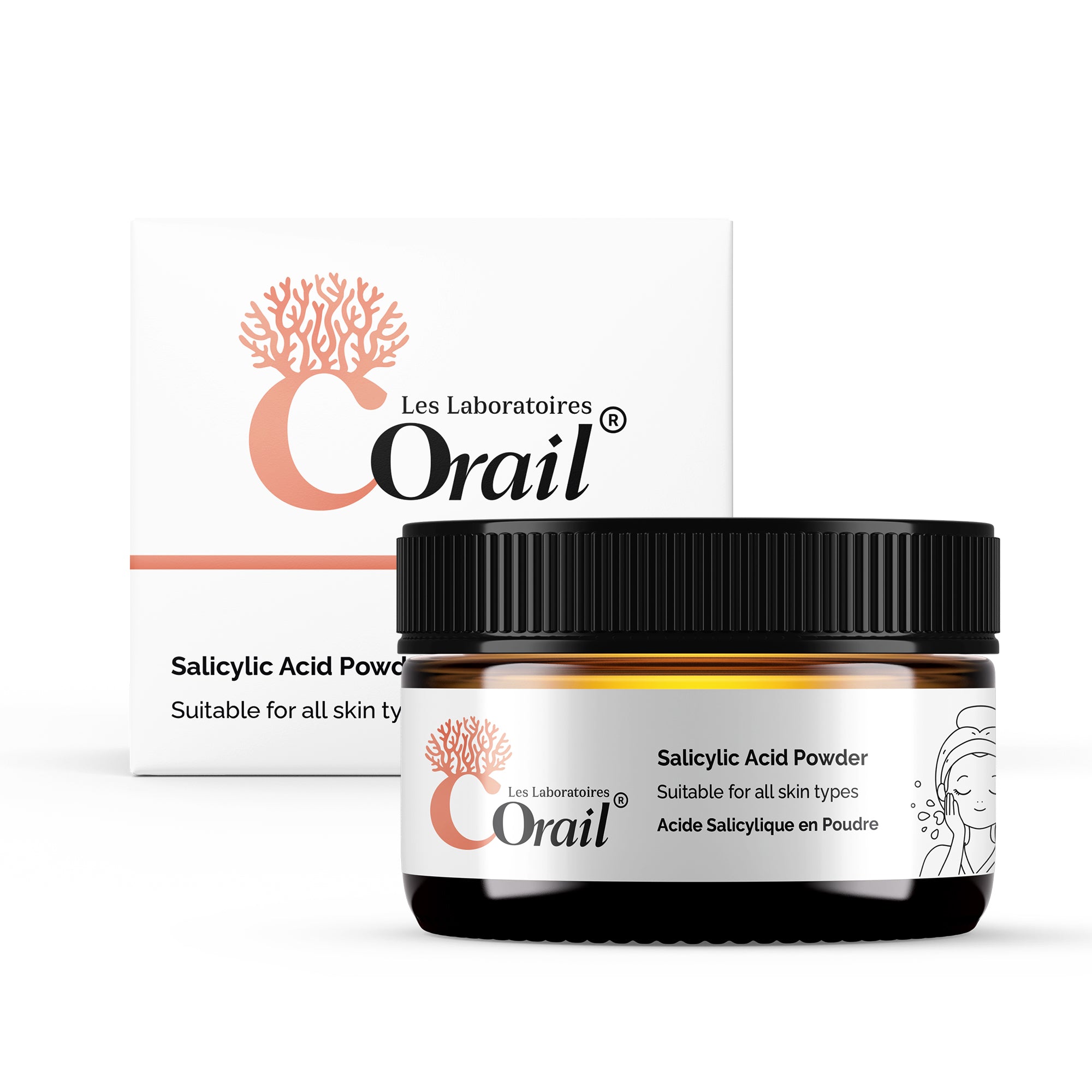 Salicylic Acid Powder 30 g – Fine Cosmetic Grade – Suitable for All Skin Types – Les Laboratoires Corail
