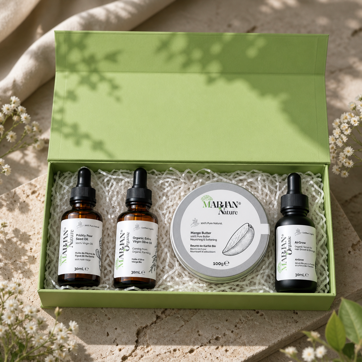 The Marjan Growth Ritual – Hair & Beard Care Set