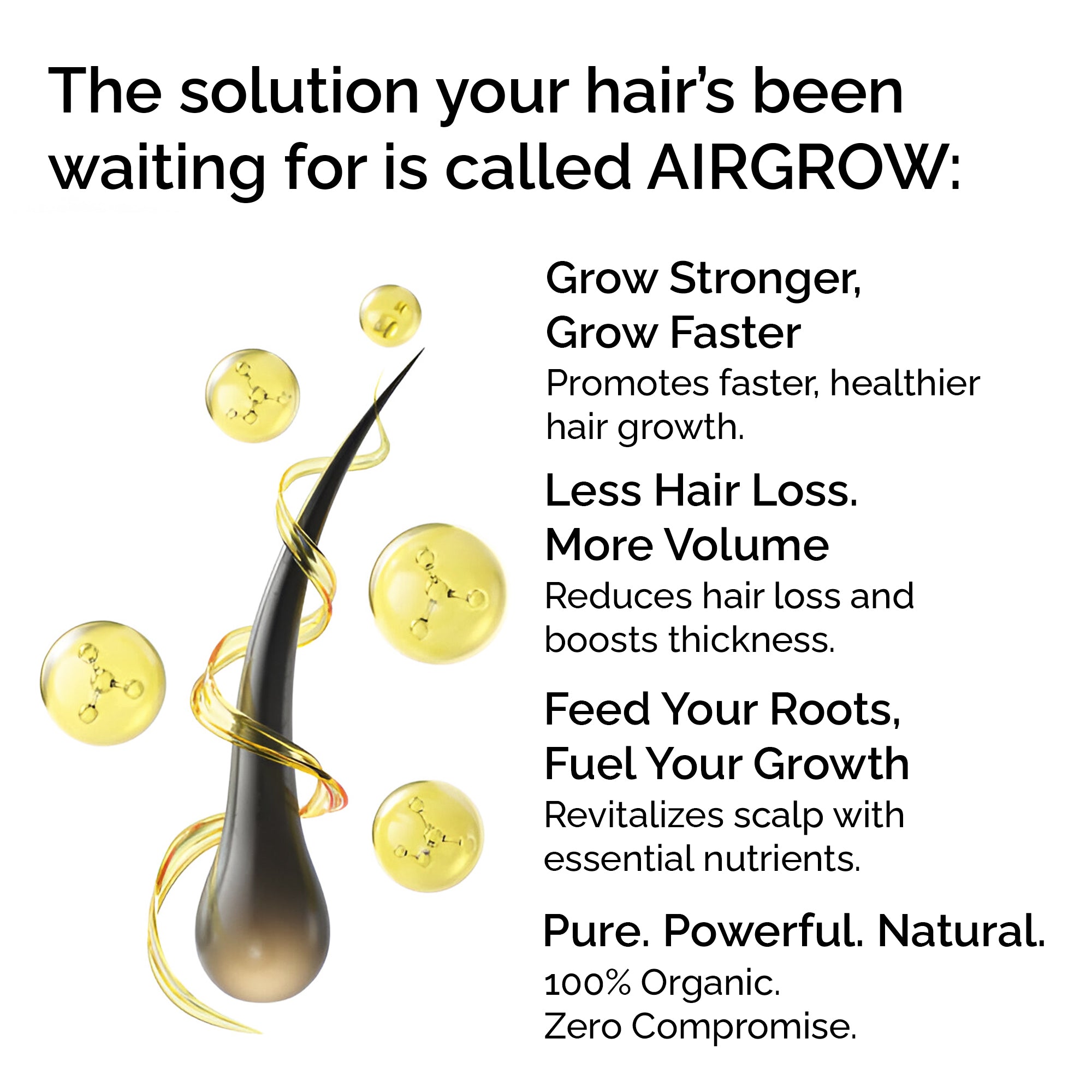 Organic Hair Growth Oil Serum – Strengthening & Nourishing Hair Treatment