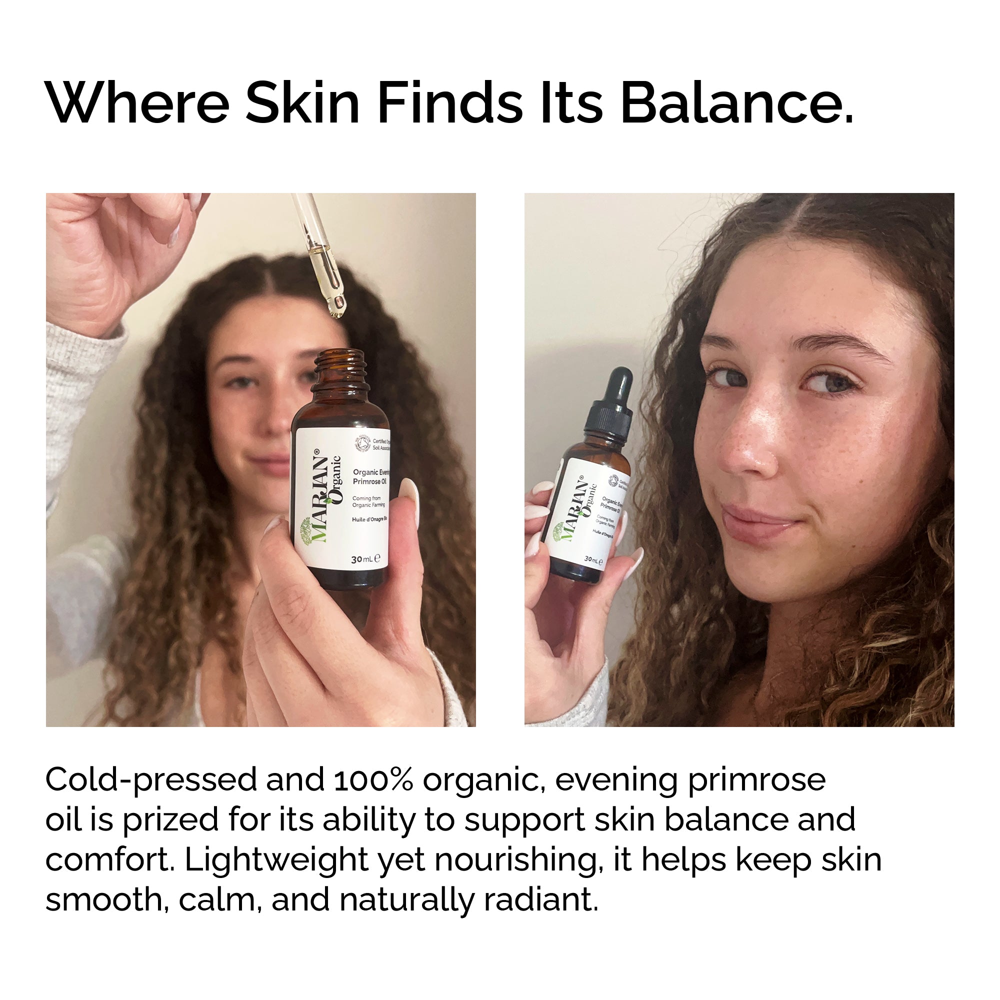 Organic Evening Primrose Oil – 100% Pure & Cold-Pressed for Face, Body & Hair