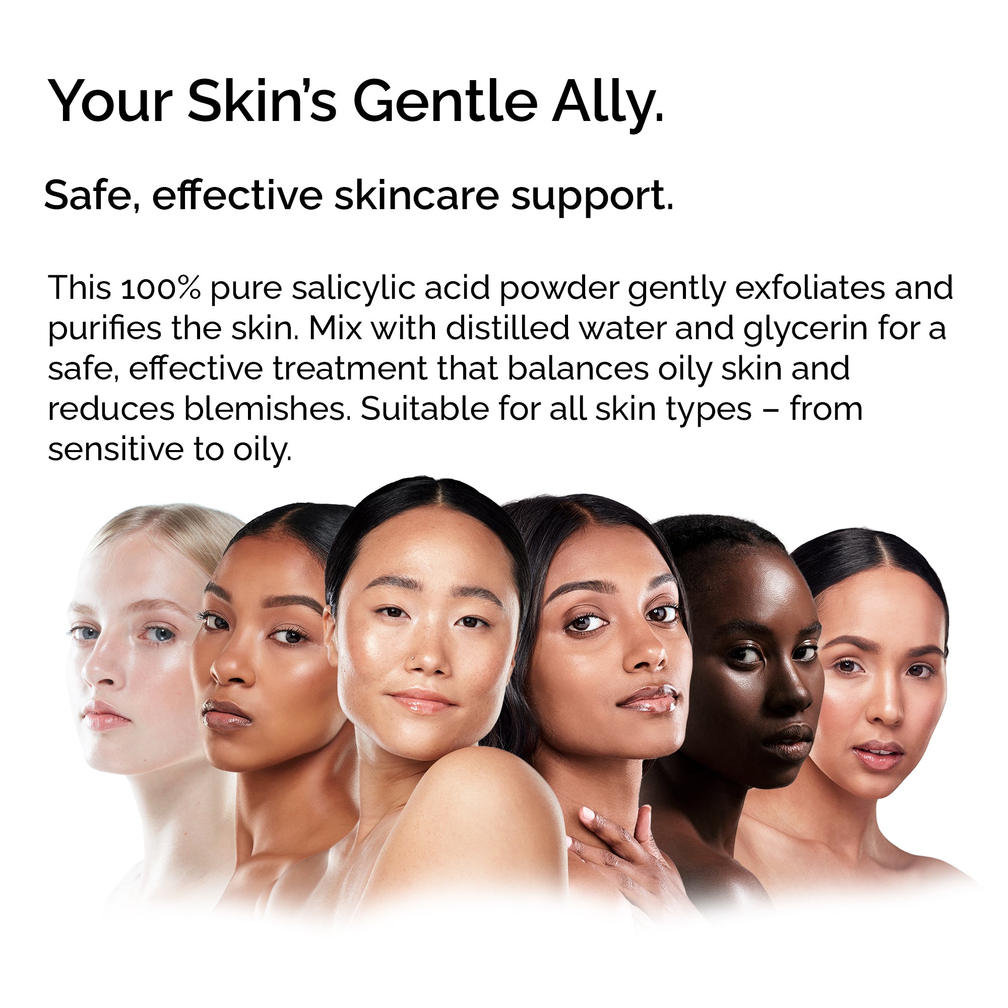 Salicylic Acid Powder – Cosmetic Grade for Face & Body, 30g