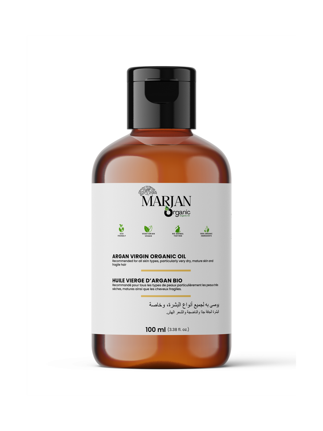 100% Organic Cold-Pressed Moroccan Argan Oil
