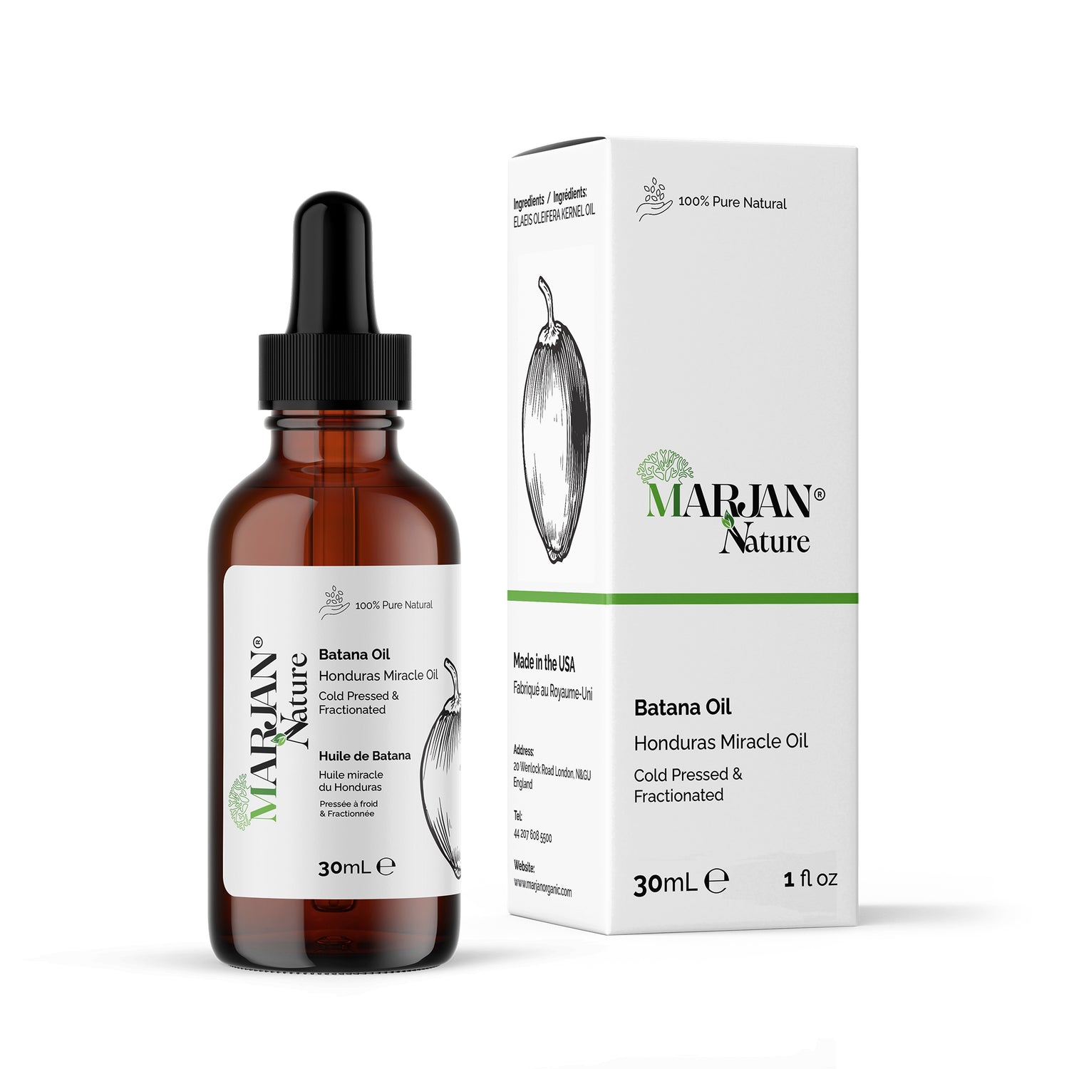 Fractionated Batana Oil from Honduras – Hair Growth &amp; Glow Face Oil