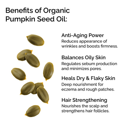 Huile de pépins de courge bio – Huile hydratante naturelle pour les cheveux et la peau