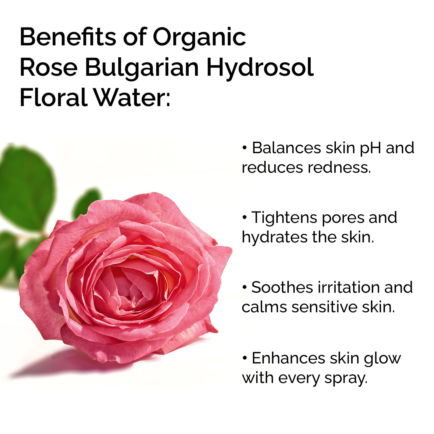 Organic Rose Water from Bulgaria – Natural Hydrosol Floral for Skin &amp; Hair Care