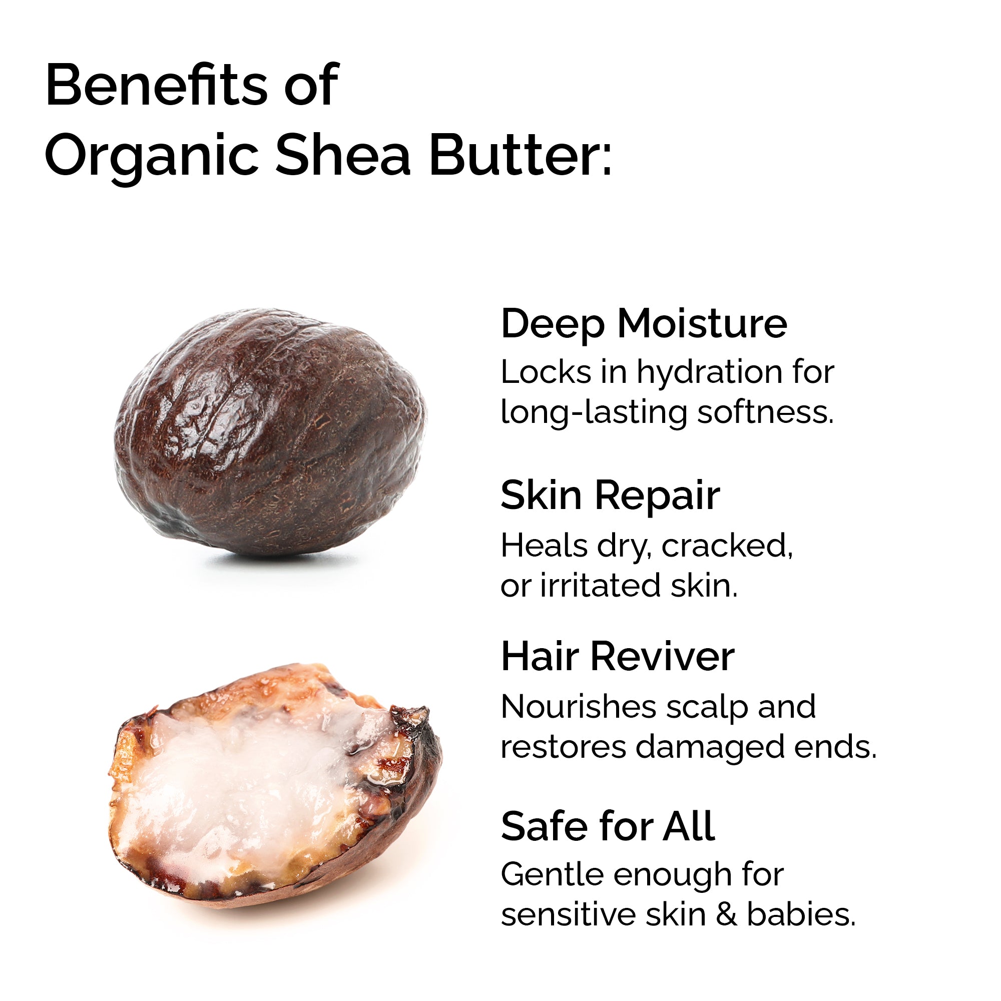 Raw Shea Butter – 100% Pure Organic, Hair &amp; Skin