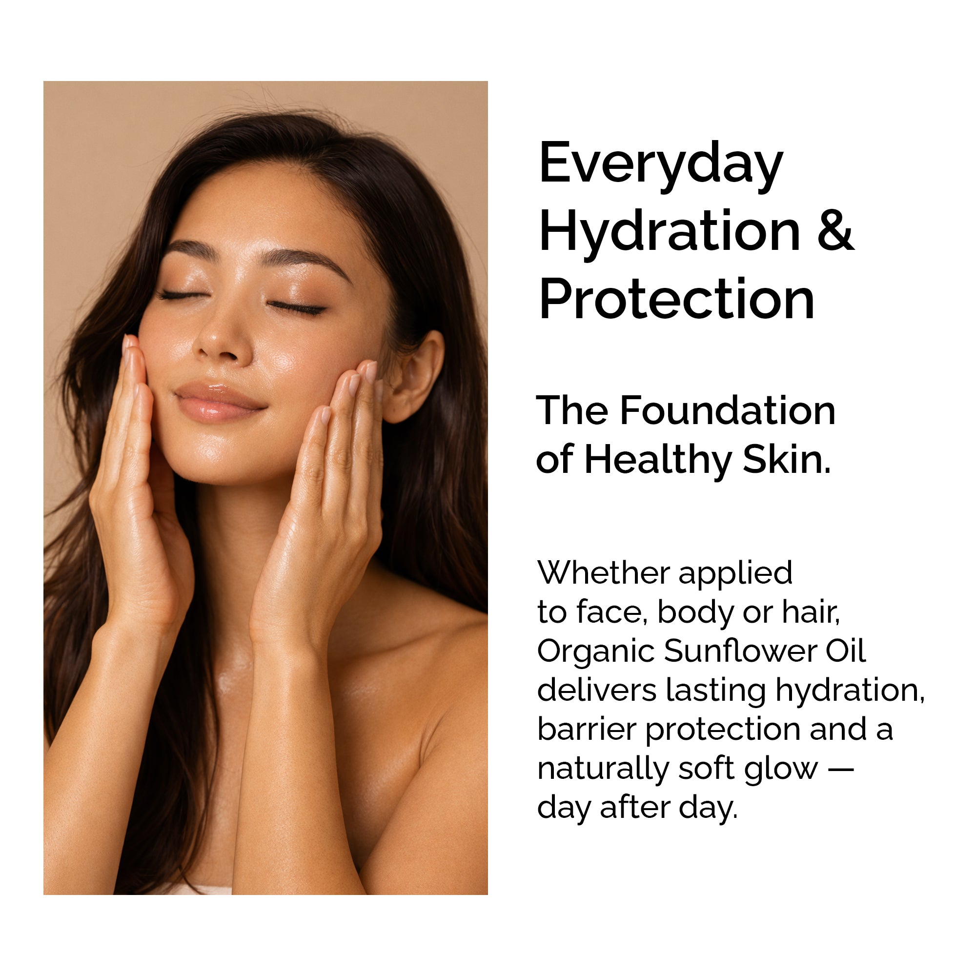 Huile de tournesol biologique – Huile 100 % naturelle et pure pour les cheveux et la peau