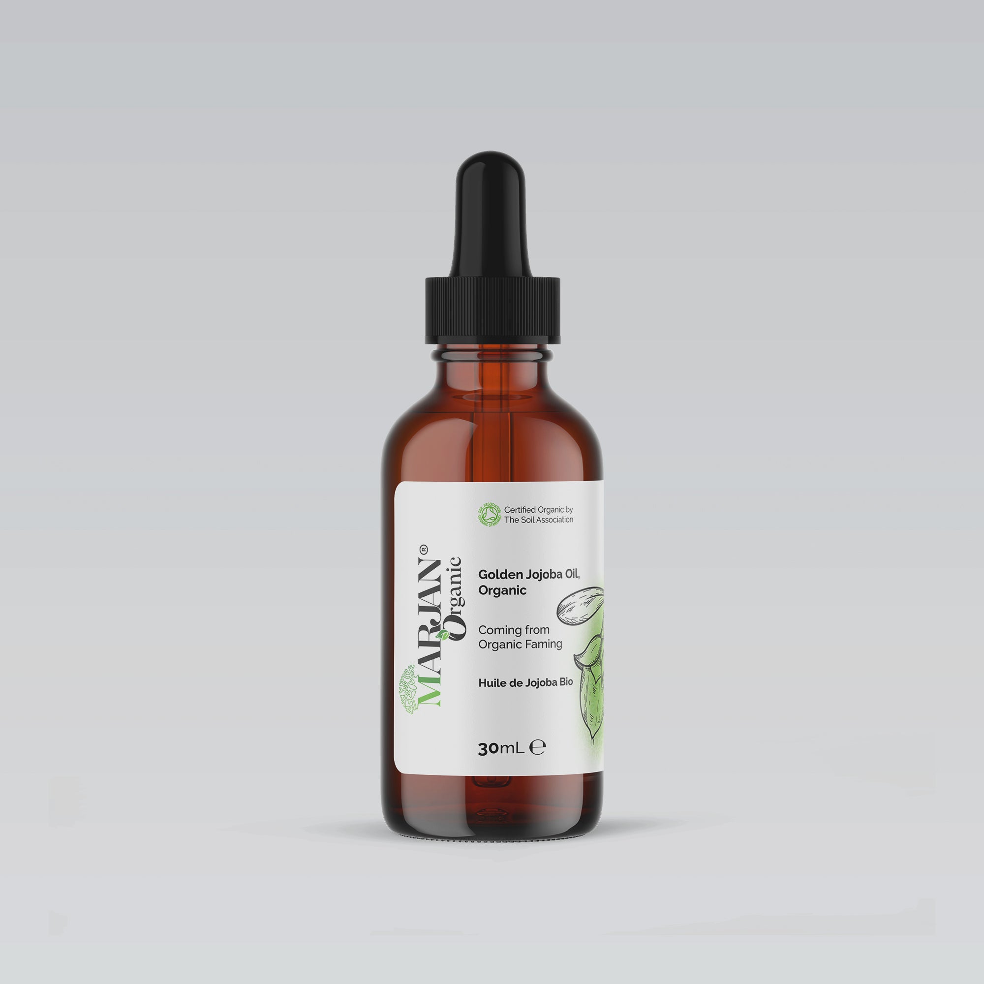 Organic Jojoba Oil - 100% Virgin (Certified by The Soil Association)