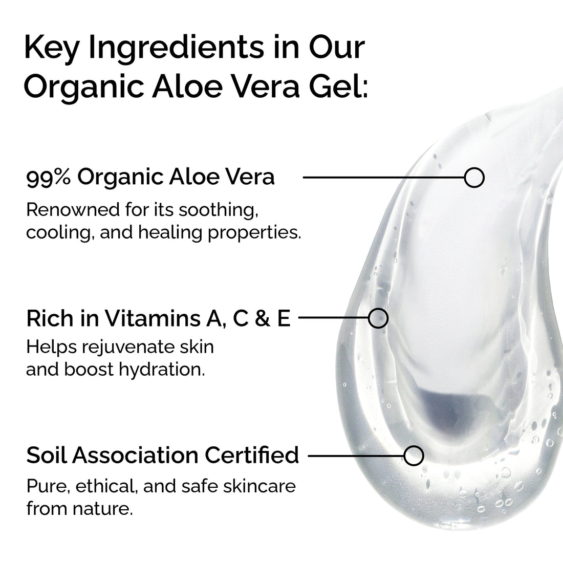 Organic Aloe Vera Gel 100ml – Cooling &amp; Hydrating &amp; Soothing After-Sun Care