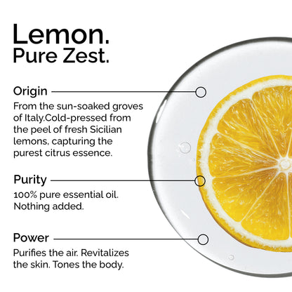 Organic Lemon Essential Oil – 100% Pure, Undiluted &amp; Natural