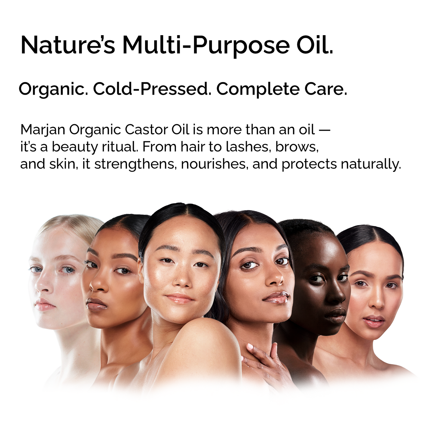 Organic Castor Oil – 100% Pure, Cold-Pressed for Hair, Skin &amp; Lashes