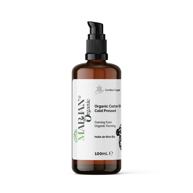 Organic Castor Oil – 100% Pure, Cold-Pressed for Hair, Skin &amp; Lashes
