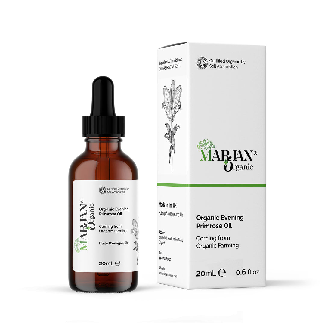 100% Organic Evening Primrose Oil – Cold Pressed for Skin Care
