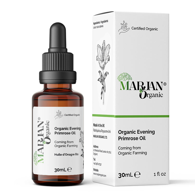 Organic Evening Primrose Oil – 100% Pure &amp; Cold-Pressed for Face, Body &amp; Hair