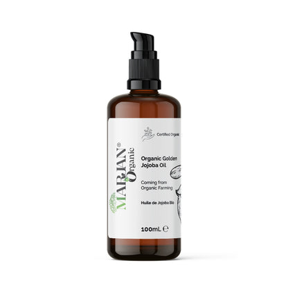 Organic Jojoba Oil – Cold Pressed 100% Pure Natural Oil for Face, Body, Hair &amp; Skin Care