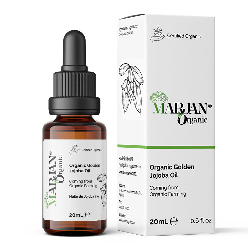 Organic Jojoba Oil – Cold Pressed 100% Pure Natural Oil for Face, Body, Hair &amp; Skin Care