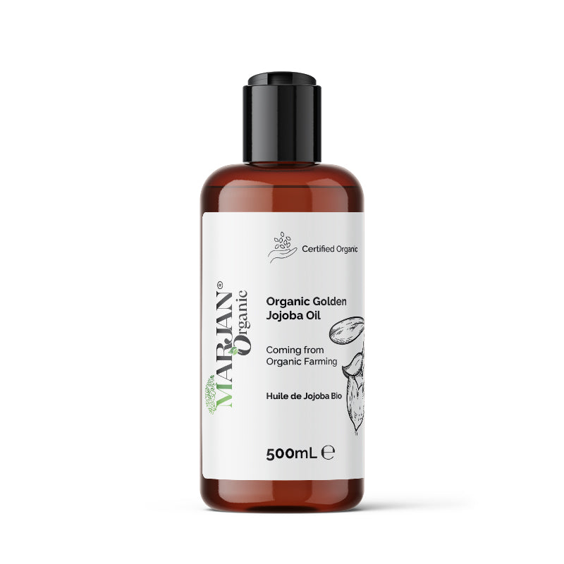 Organic Jojoba Oil – Cold Pressed 100% Pure Natural Oil for Face, Body, Hair &amp; Skin Care