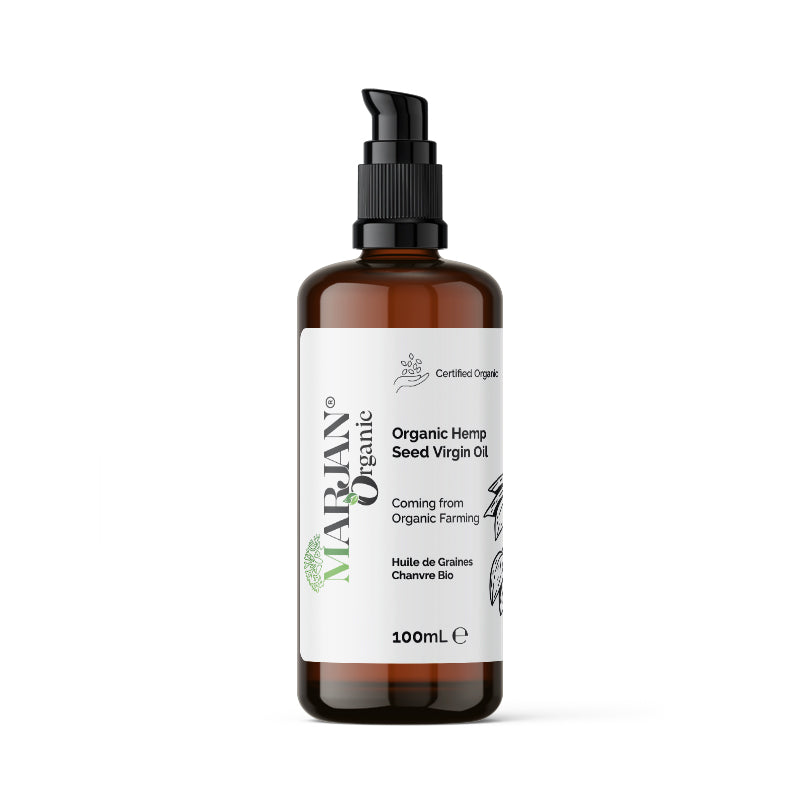 Organic Hemp Seed Oil – 100% Pure, Cold-Pressed for Face, Body, Hair &amp; Massage