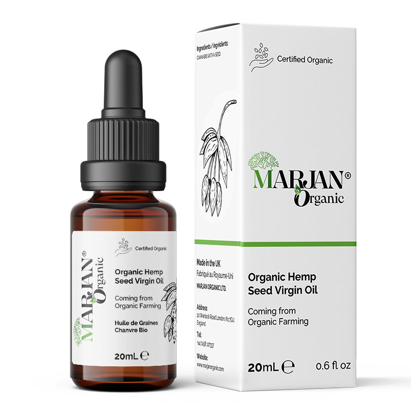 Organic Hemp Seed Oil – 100% Pure, Cold-Pressed for Face, Body, Hair &amp; Massage