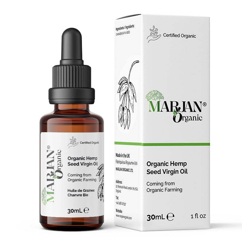 Organic Hemp Seed Oil – 100% Pure, Cold-Pressed for Face, Body, Hair &amp; Massage