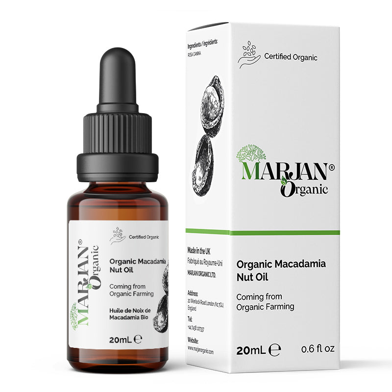 Organic Macadamia Oil – Pure &amp; Cold-Pressed for Face, Body &amp; Hair